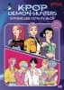Buchcover und Innenansicht für das Buch: KPop Demon Hunters - Official Activity Book. Puzzles, Mazes, and over 50 Stickers!