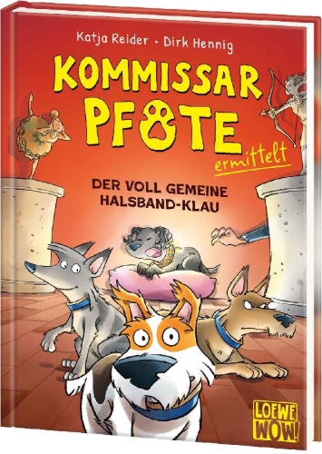 Buchcover und Innenansicht für das Buch: Kommissar Pfote ermittelt (Band 2) - Der voll gemeine Halsband-Klau