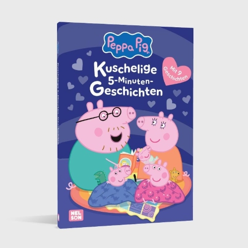 Buchcover und Innenansicht für das Buch: Peppa Wutz Gutenachtgeschichten: Kuschelige 5-Minuten-Geschichten