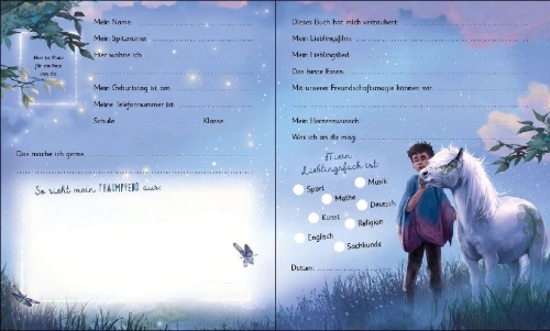 Buchcover und Innenansicht für das Buch: Meine Freunde (Wundermähne)
