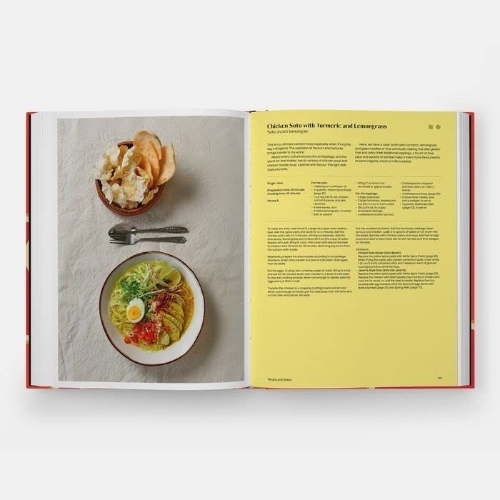 Buchcover und Innenansicht für das Buch: The Indonesian Table
