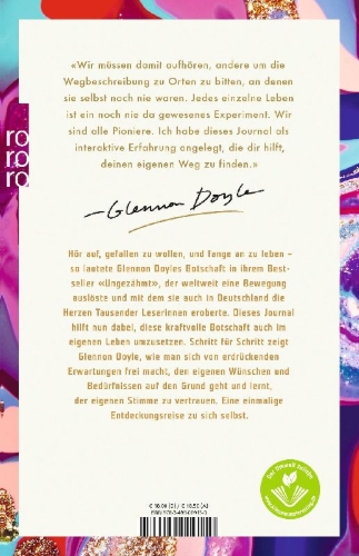 Buchcover und Innenansicht für das Buch: Get Untamed - The Journal