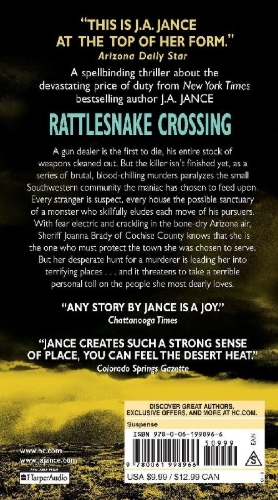 Buchcover und Innenansicht für das Buch: Rattlesnake Crossing
