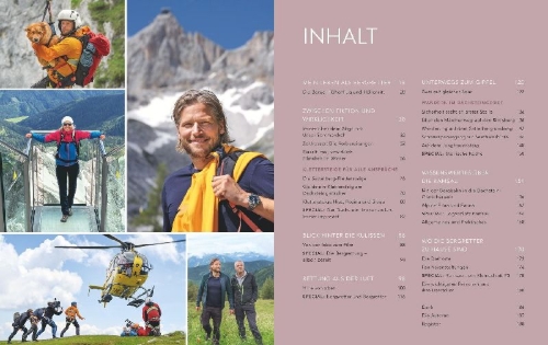 Buchcover und Innenansicht für das Buch: Die Bergretter