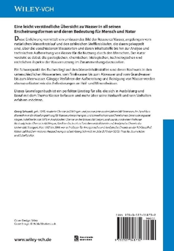 Buchcover und Innenansicht für das Buch: Einführung in die Wasserchemie