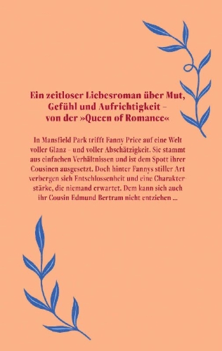 Buchcover und Innenansicht für das Buch: Mansfield Park