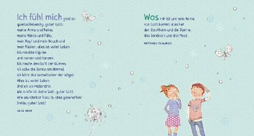 Buchcover und Innenansicht für das Buch: Gott ist mit dir am Abend und am Morgen