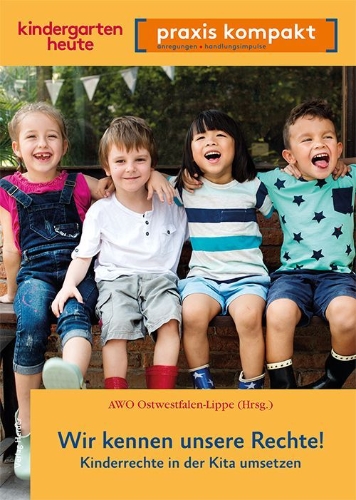Buchcover und Innenansicht für das Buch: Wir kennen unsere Rechte! Kinderrechte in der Kita umsetzen