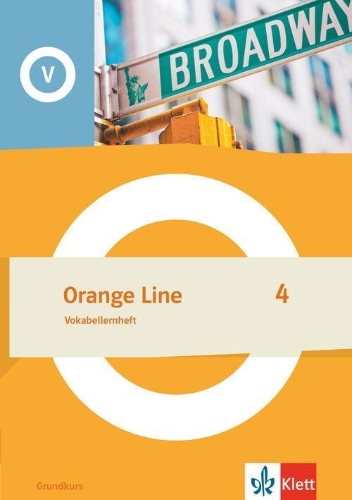 Buchcover und Innenansicht für das Buch: Orange Line 4 Grundkurs. Vokabellernheft Klasse 8