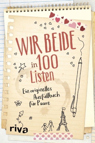 Buchcover und Innenansicht für das Buch: Wir beide in 100 Listen
