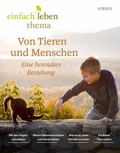 Buchcover und Innenansicht für das Buch: Von Tieren und Menschen - Ein besonderes Verhältnis