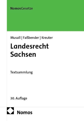 Buchcover und Innenansicht für das Buch: Landesrecht Sachsen