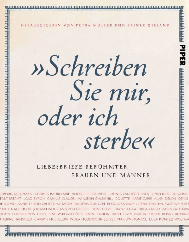 Buchcover und Innenansicht für das Buch: "Schreiben Sie mir, oder ich sterbe"