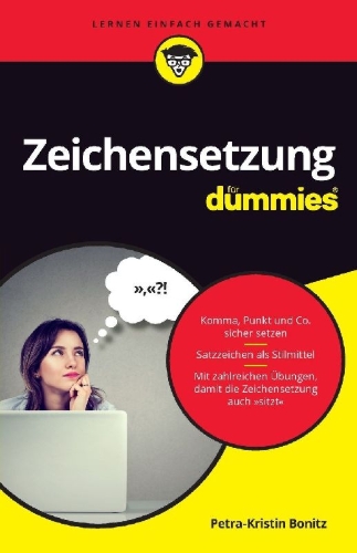 Buchcover und Innenansicht für das Buch: Zeichensetzung für Dummies