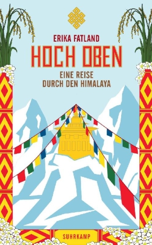 Buchcover und Innenansicht für das Buch: HØYT. En reise i Himalaya