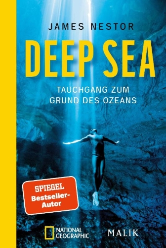 Buchcover und Innenansicht für das Buch: Deep. Freediving, Renegade Science, and What the Ocean Tells Us About Ourselves