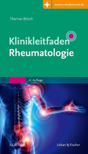 Buchcover und Innenansicht für das Buch: Klinikleitfaden Rheumatologie