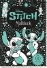 Buchcover und Innenansicht für das Buch: Disney Stitch: Malblock: über 60 lustige Motive zum Ausmalen!