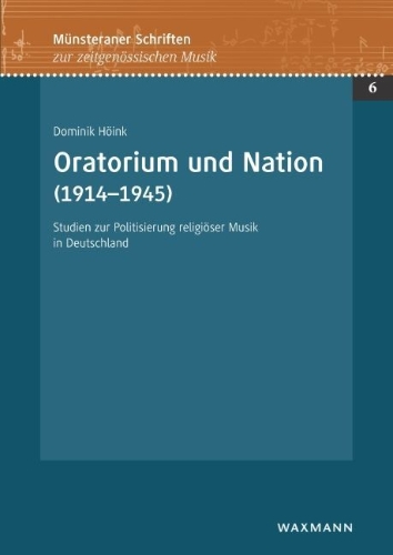 Buchcover und Innenansicht für das Buch: Oratorium und Nation (1914-1945)