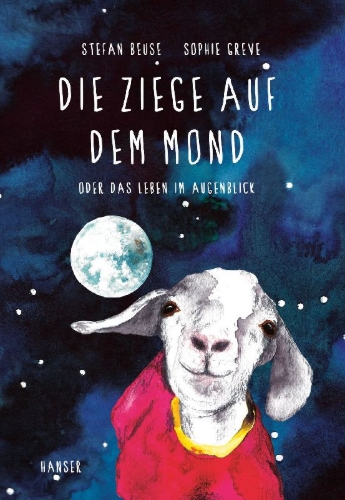 Buchcover und Innenansicht für das Buch: Die Ziege auf dem Mond