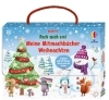 Buchcover und Innenansicht für das Buch: Pack mich ein! Meine Mitmachbücher: Weihnachten