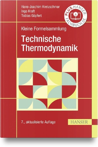 Buchcover und Innenansicht für das Buch: Kleine Formelsammlung Technische Thermodynamik