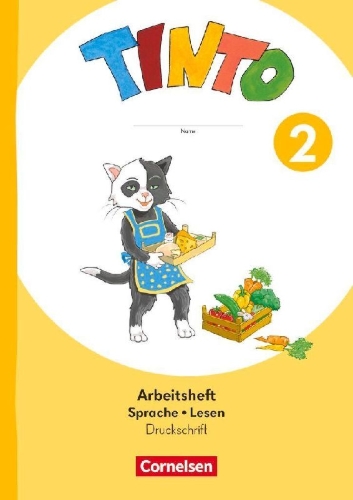 Buchcover und Innenansicht für das Buch: Tinto Sprachlesebuch 2. Schuljahr - Ausgabe 2026 - Arbeitsheft Sprache und Lesen - Druckschrift