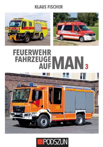 Buchcover und Innenansicht für das Buch: Feuerwehrfahrzeuge auf MAN 3