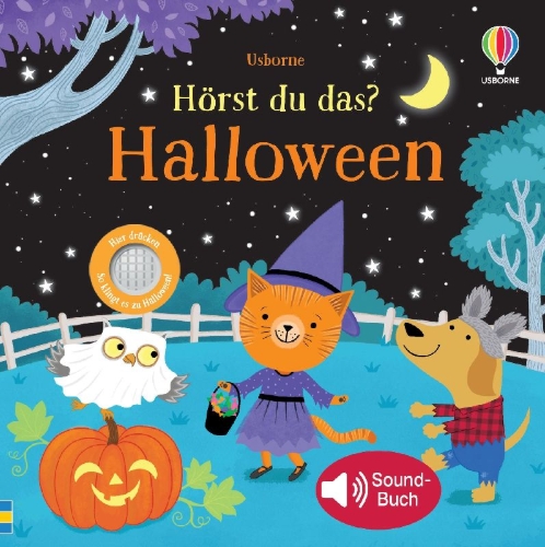 Buchcover und Innenansicht für das Buch: Hörst du das? Halloween