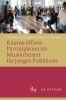 Buchcover und Innenansicht für das Buch: Räume öffnen - Partizipation im Musiktheater für junges Publikum