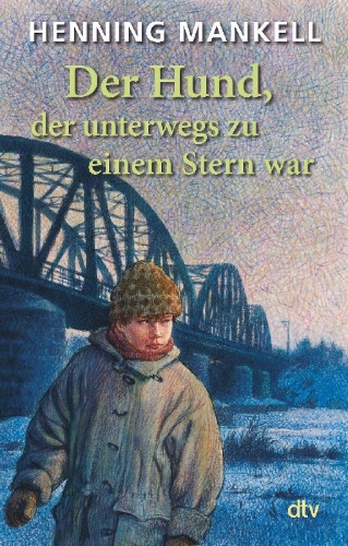 Buchcover und Innenansicht für das Buch:  >Hunden som sprang mot en stjärna<, 1990 erschienen bei Raben & Sjögren Bokför- lag, Stockholm
