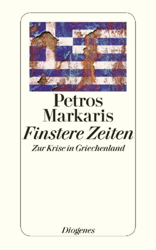 Buchcover und Innenansicht für das Buch: Finstere Zeiten. Zur Krise in Griechenland