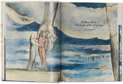 Buchcover und Innenansicht für das Buch: William Blake. Dantes Göttliche Komödie, Sämtl. Zeichnungen