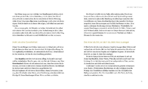 Buchcover und Innenansicht für das Buch: Sacred Daily Rituals