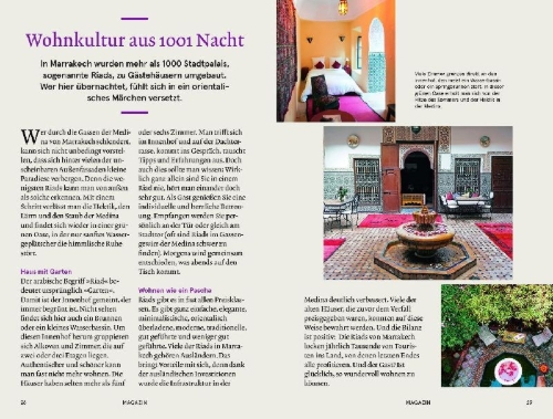 Buchcover und Innenansicht für das Buch: Baedeker SMART Reiseführer Marrakesch