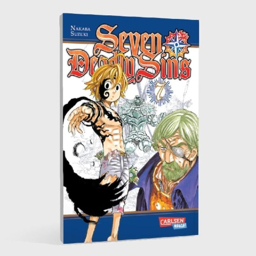 Buchcover und Innenansicht für das Buch: Nanatsu no Taizai
