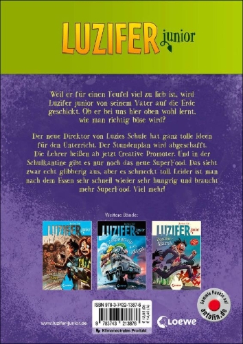 Buchcover und Innenansicht für das Buch: Luzifer junior (Band 13) - Ein Direktor dreht durch