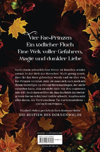 Buchcover und Innenansicht für das Buch: Woven by Gold - Beasts of the Briar Book 2