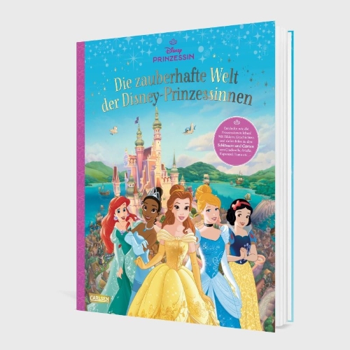 Buchcover und Innenansicht für das Buch: Disney: Die zauberhafte Welt der Disney-Prinzessinnen