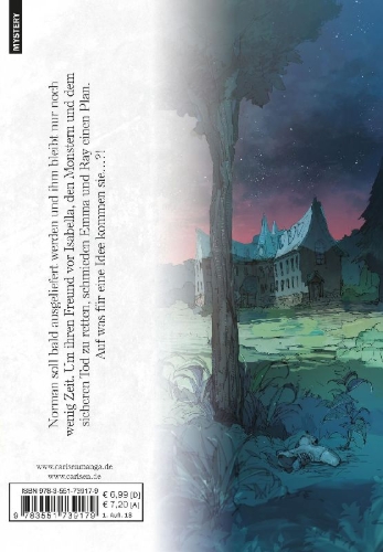 Buchcover und Innenansicht für das Buch: Yakusoku no Neverland