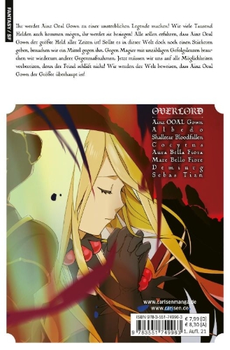 Buchcover und Innenansicht für das Buch: Overlord