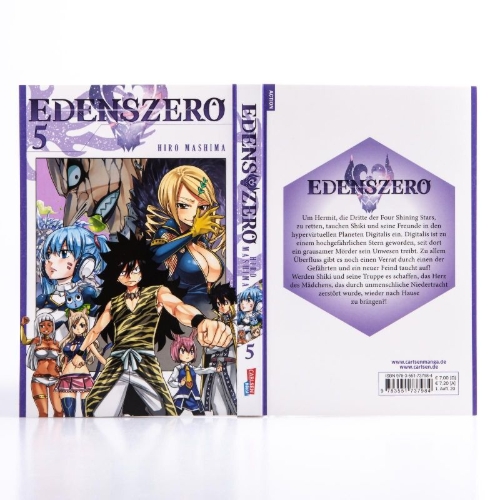 Buchcover und Innenansicht für das Buch: Edens Zero