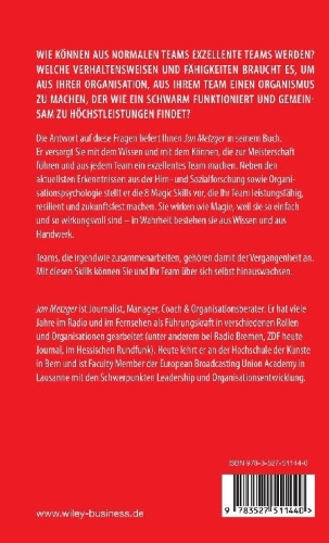 Buchcover und Innenansicht für das Buch: Exzellente Teams