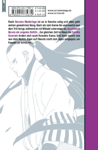 Buchcover und Innenansicht für das Buch: Boruto: Naruto next Generations