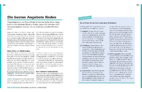 Buchcover und Innenansicht für das Buch: Alles über Zinsanlagen