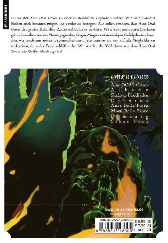 Buchcover und Innenansicht für das Buch: Overlord