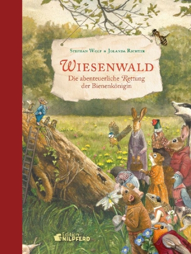 Buchcover und Innenansicht für das Buch: Wiesenwald