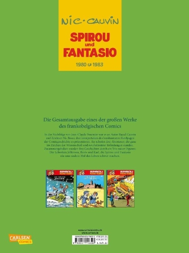 Buchcover und Innenansicht für das Buch: Spirou und Fantasio Gesamtausgabe 12: 1980-1983