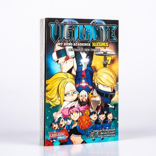 Buchcover und Innenansicht für das Buch: Vigilante: Boku no Hero Academia Illegals