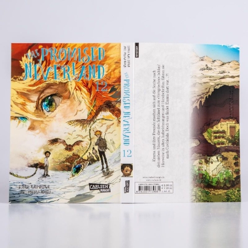 Buchcover und Innenansicht für das Buch: Yakusoku no Neverland